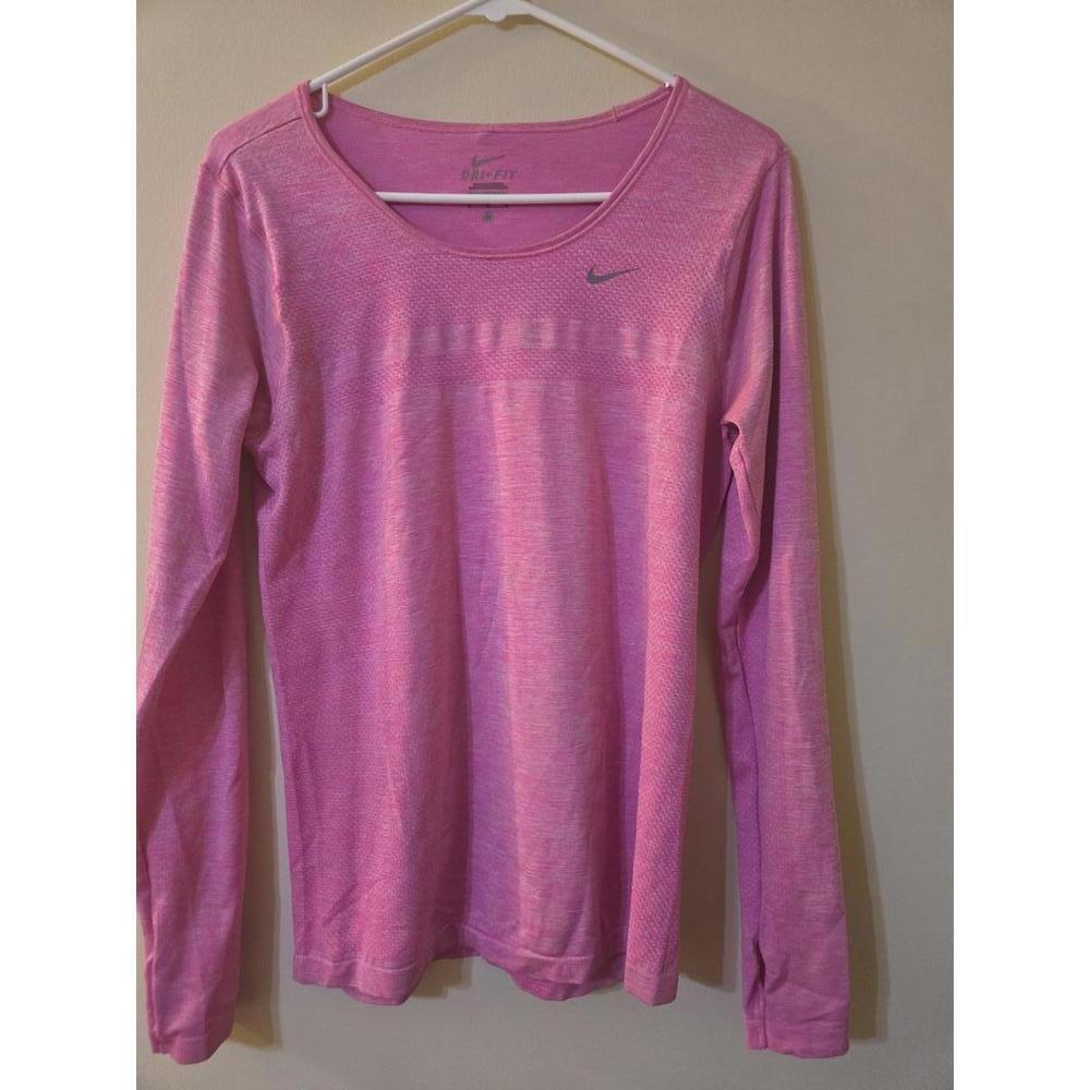 Nike Dri-FIT Pink Long Sleeve Activewear Top